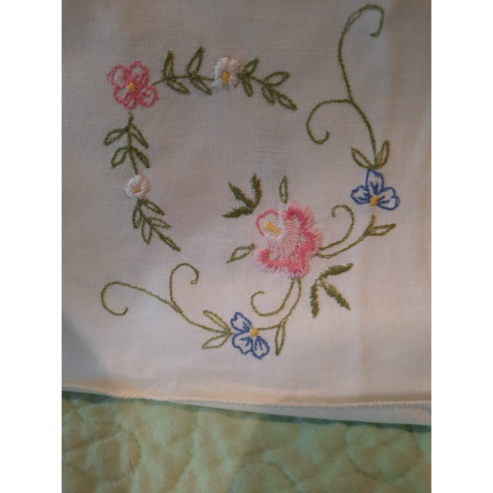 Vintage Tablecloth Handwork Embroidered Made in Switzerland NWT